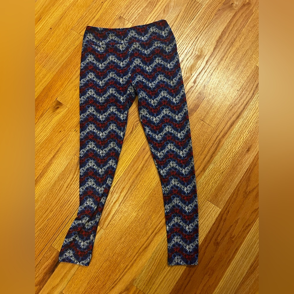 Lularoe OS legging Red white blue fireworks
